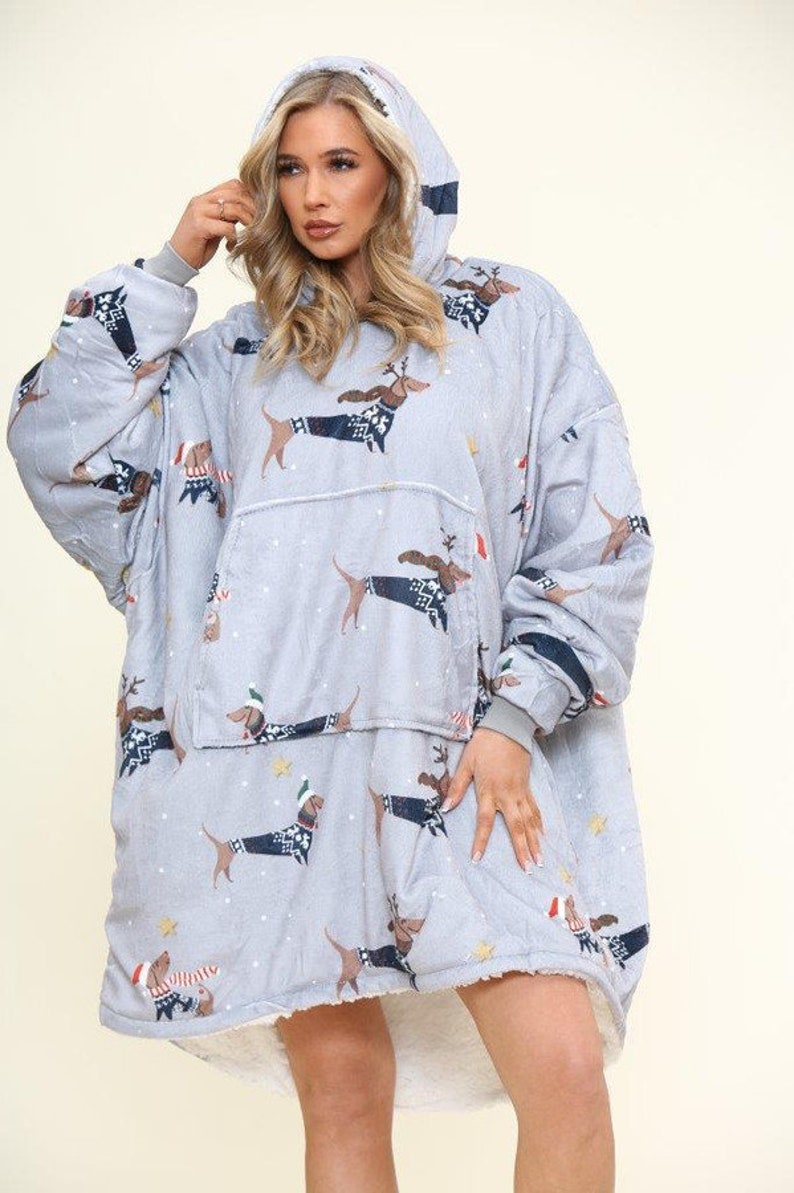 Women's Oversized Oddie Hoodie Blanket Sherpa Fleece Etsy UK