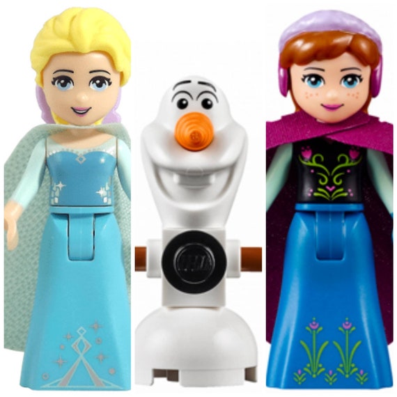 Genuine Lego Disney Princess Minifigures Elsa Anna Olaf Children's