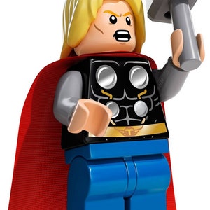 100% Lego Thor's Hammer Mjolnir Sledgehammer Weapon Minifigure Marvel  Superhero