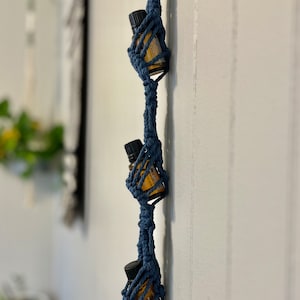 Essential Oil Holder Macrame - Diffuser, Oil Hanger, Holistic, Air Plant Hanger, Boho, Wall Decor, Minimalist