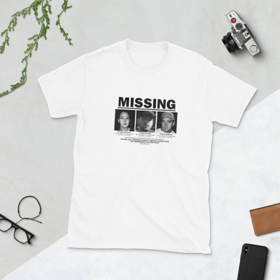 Blair Witch Project Missing Poster Custom Unisex White T Shirt | Etsy