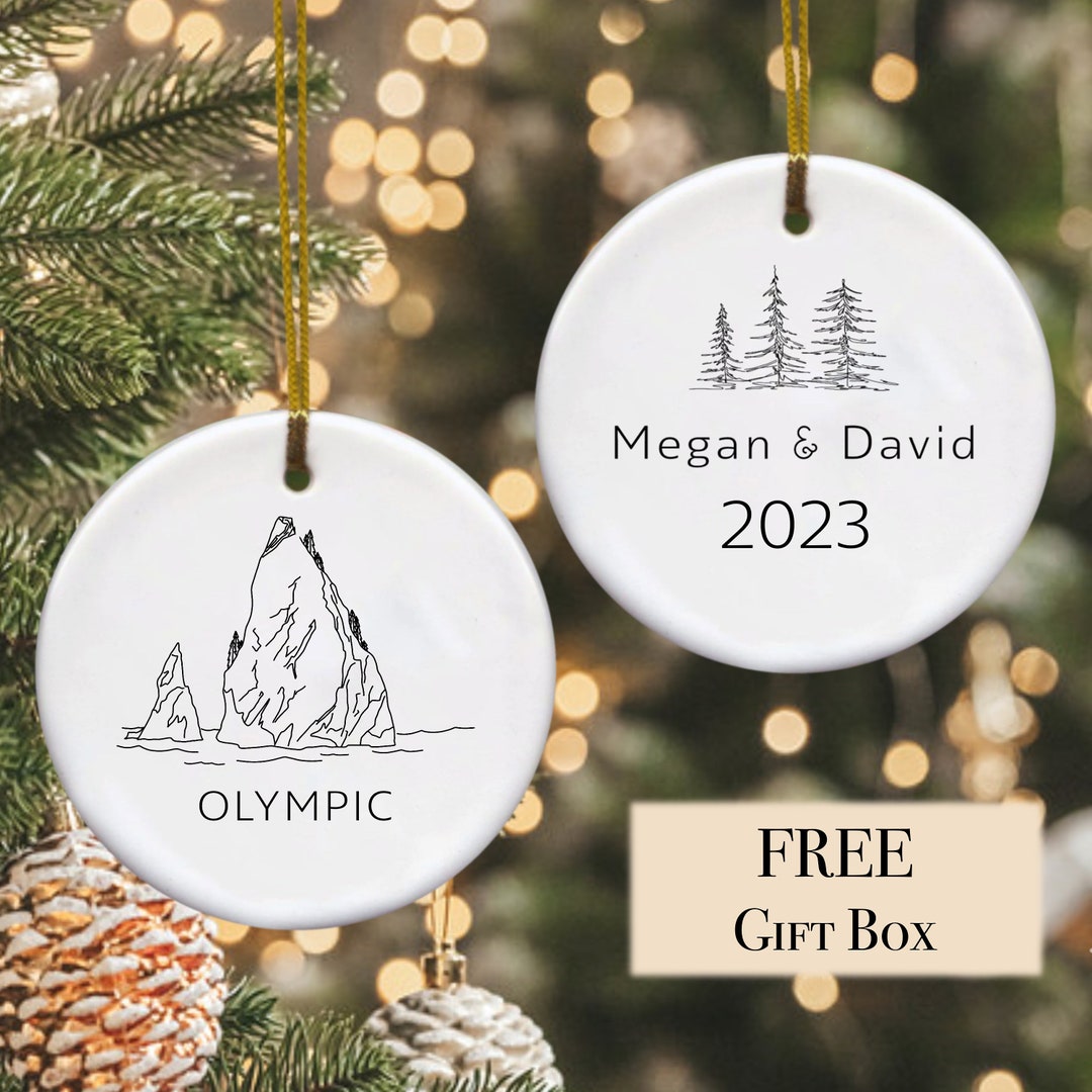 Olympic National Park Christmas Ornament Travel Keepsake Personalized