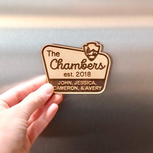 Personalized Family Magnet | National Park Sign | Fridge Magnet | Personalized Gift | Adventure Family