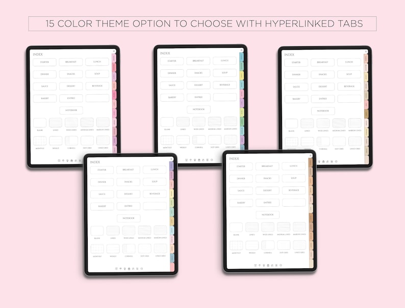 Digital Recipe Book, Cookbook Planner for Goodnotes, Notability (iPad) image 7