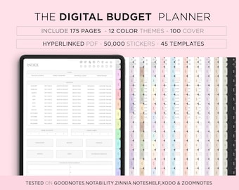 Digital Budget Planner, Finance Planner, Paycheck Digital Budget, Finance Tracker, Budget Tracker, Goodnotes, Notability, iPad, Noteshelf