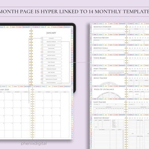 Digital Planner 2024 2025 Undated Digital Planner Goodnotes Planner Daily Weekly Monthly Planner Notability iPad Planner Goodnote image 3