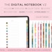 Digital Hyperlinked Notebook Minimal Notebook Cornell Note Taking Template Notepad Student Goodnotes iPad Planner Notability Digital Tablet 