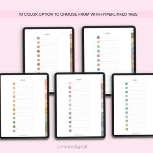 Minimal Digital Notebook: Cornell Note-Taking, 50000 Stickers (Digital Download) image 5