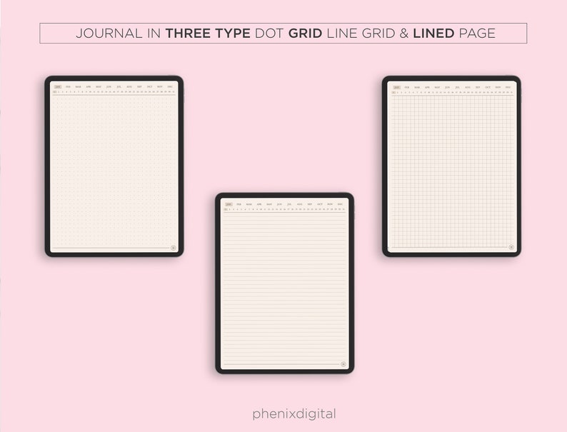 Digital Daily Journal Goodnotes Planner Ipad Planner Digital Etsy