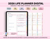 2026 2027 All-in-One Digital Planner, Digital Journal, Daily Weekly Monthly Planner, 2026 iPad Planner Goodnotes Planner, ADHD Life Planner