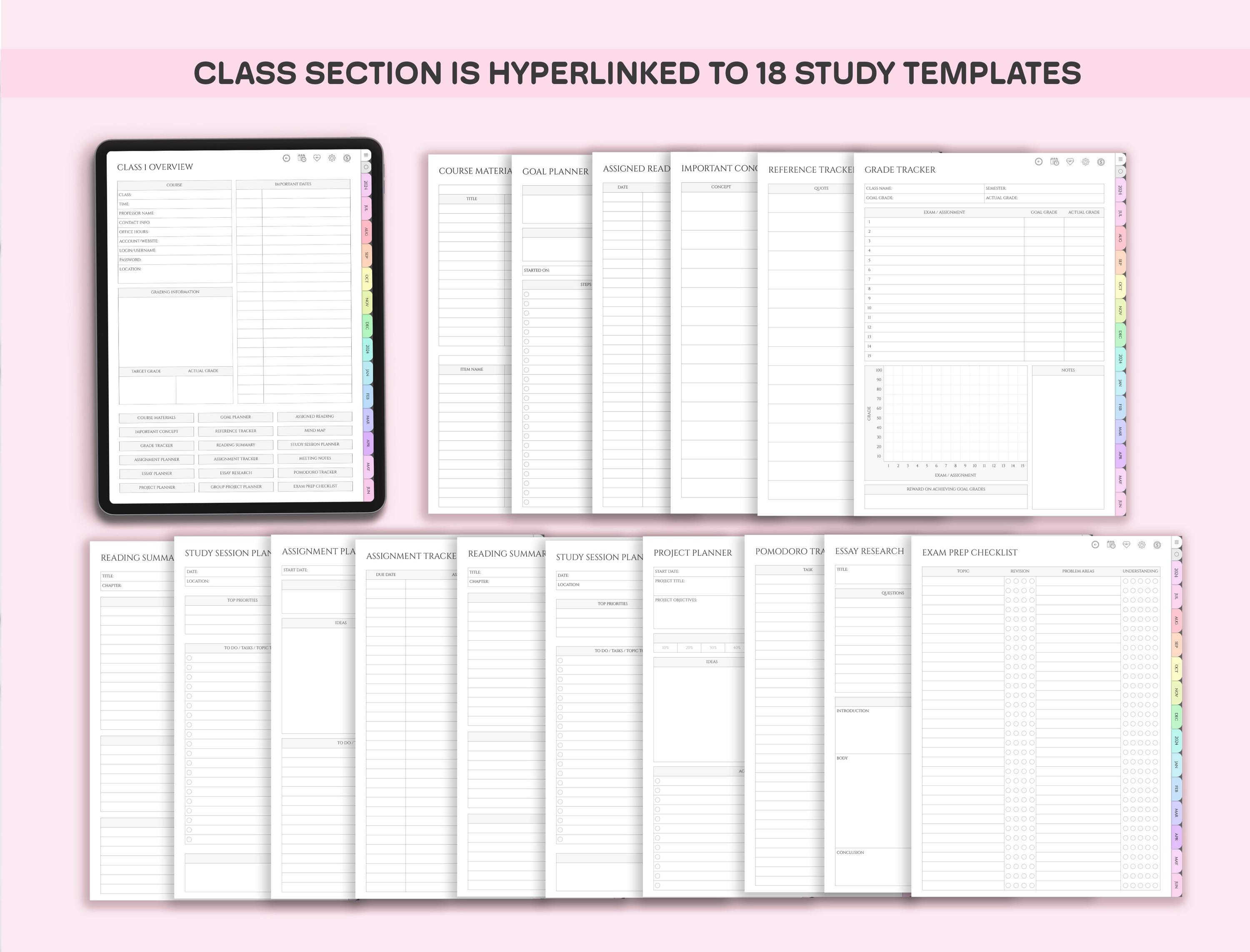 2025 2026 Student Digital Planner Goodnotes, Academic Planner, College ...