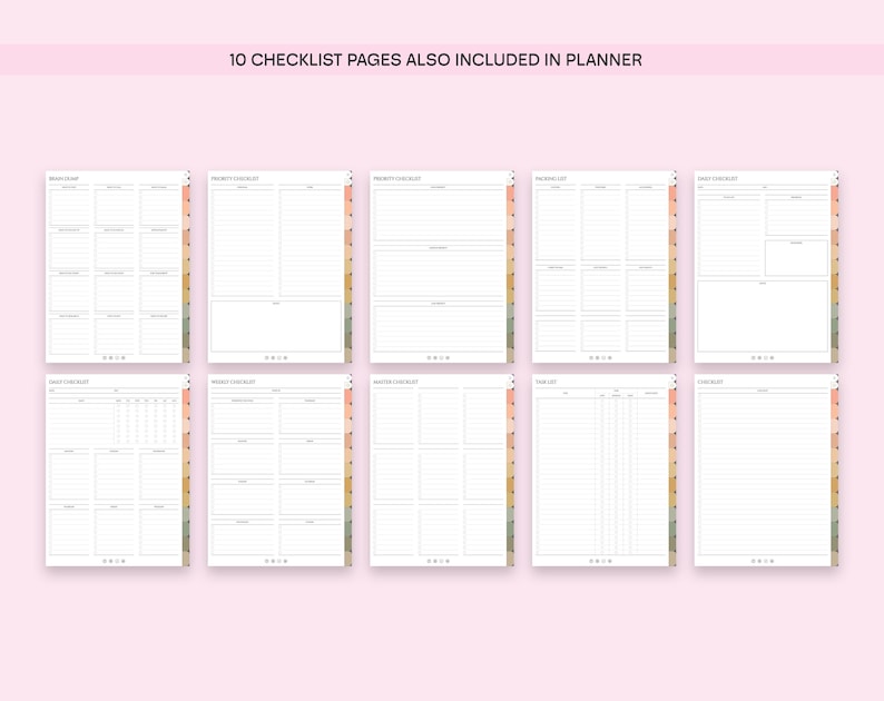 Minimal Digital Notebook: Cornell Note-Taking, 50000 Stickers (Digital Download) image 10