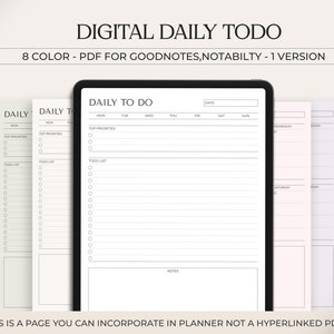 Digital To Do List Goodnotes Template Notability, Dark Mode To Do List, Cute To Do Template, Simple Task List Template, Digital Planner