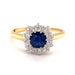 Edwardian Sapphire and Diamond Ring in 18K Yellow Gold and image 0