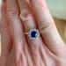 Edwardian Sapphire and Diamond Ring in 18K Yellow Gold and image 6