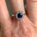 Edwardian Sapphire and Diamond Ring in 18K Yellow Gold and image 7