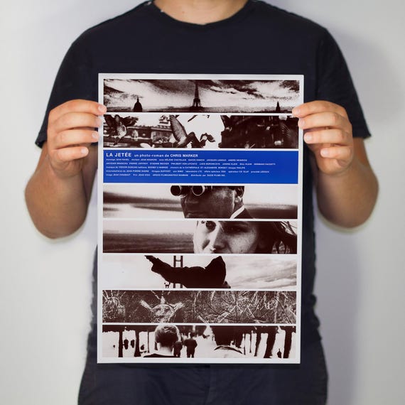 La Jetée Poster (1962) | Chris Marker Sci-fi Photomontage Art