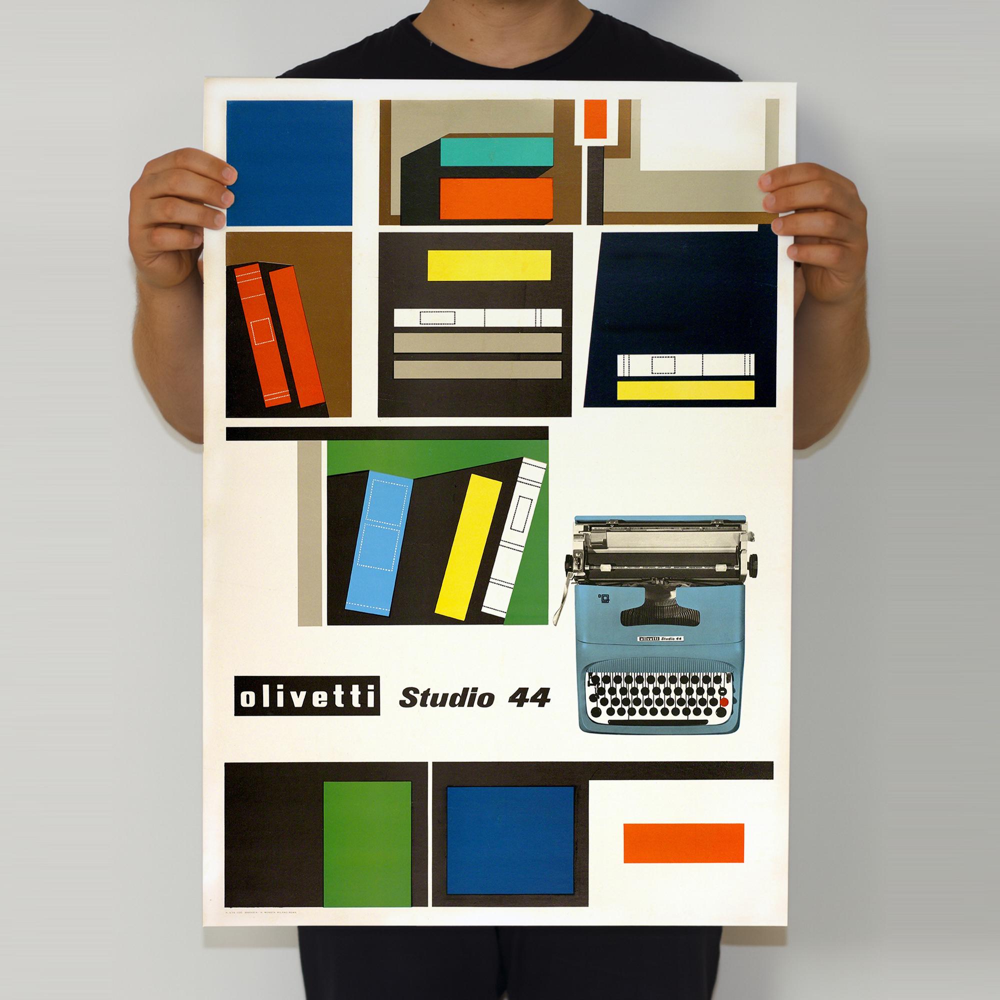 Giovanni Pintori Olivetti Poster (c. 1956) | Studio 44 Typewriter
