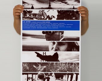 La Jetée Poster (1962) | Chris Marker Sci-fi Photomontage Art