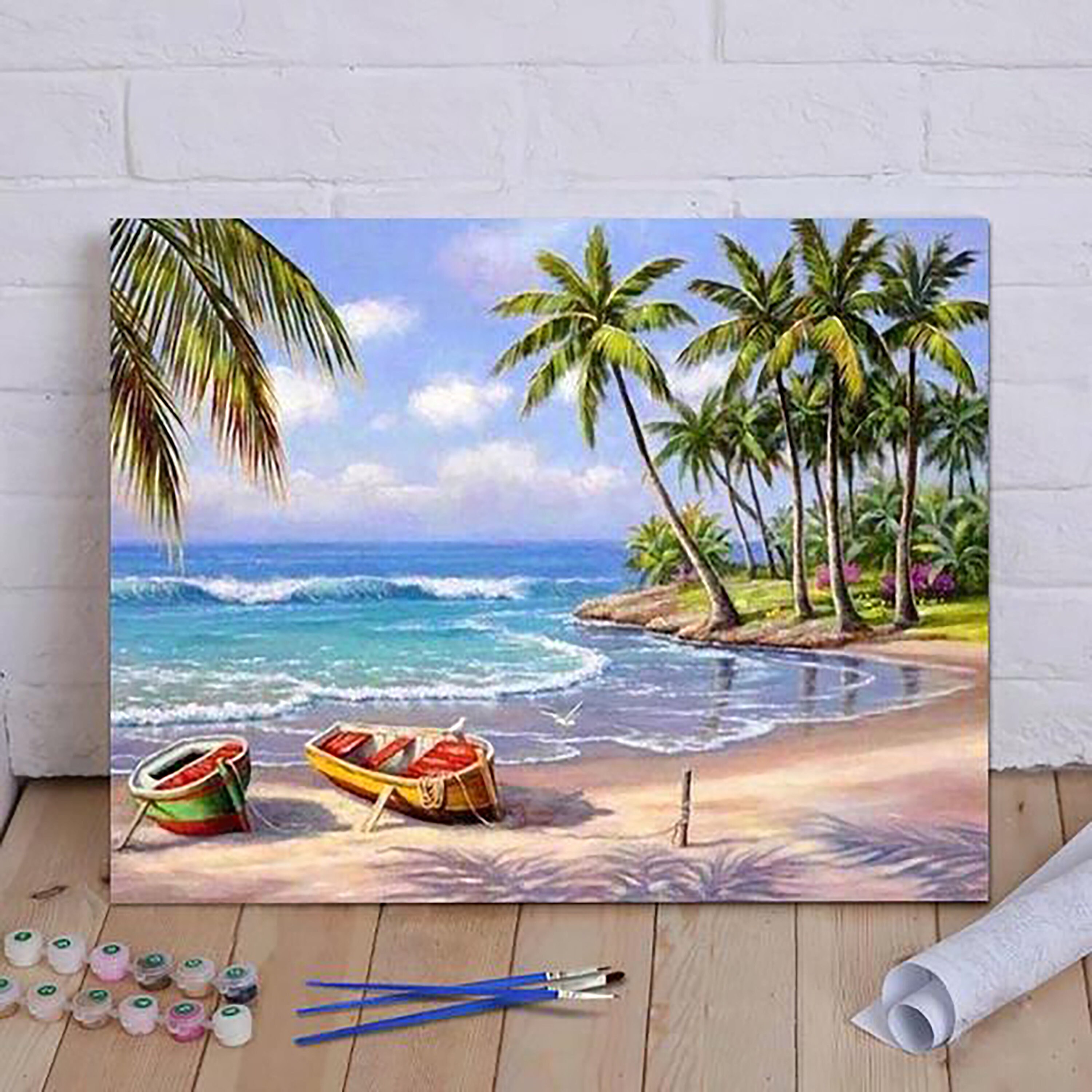 Morning In The Coast Art Wild Beach Painting Seascape Wall Etsy