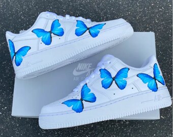 air force 1 shoes with butterfly