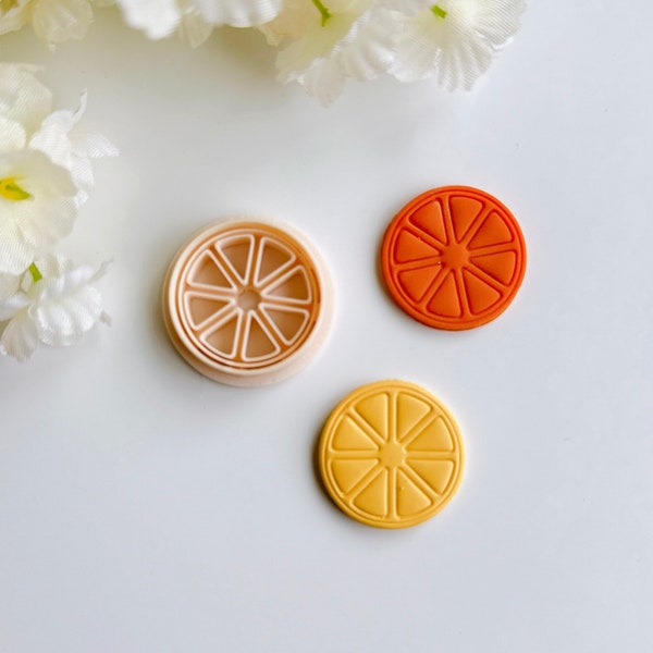 Lemon Slice Spring Clay Cutter| Spring Flower Fruit Clay Cutter | Embossing Flower Cutter