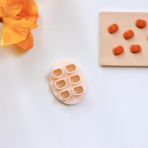 Micro Kürbis Herbstcluster Mikrostempel Ausstecher (0,25 mm Kürbisse) | Polymer Clay Ausstechformen | Herbst Ohrring Stempel | Herbstliche Ausstecher
