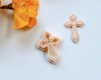 Cross Clay Cutter | Fall Clay Cutters | Halloween Clay Cutter | Autumn Earring Cutters