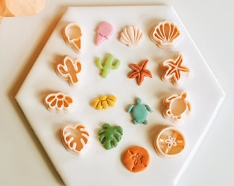 MINI Summer PLA Clay Cutters | Earring Stud Size
