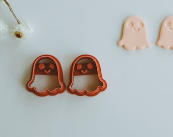 Cute Ghost Set Clay Cutter | Halloween Polymer Clay Cutter | Fall (Autumn) Earring Cutters