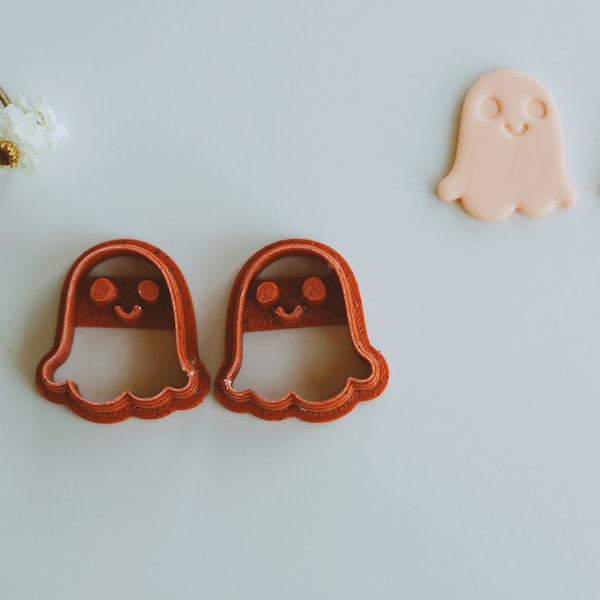 Cute Ghost Set Clay Cutter | Halloween Polymer Clay Cutter | Fall (Autumn) Earring Cutters