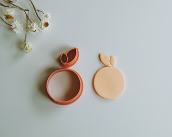 Orange PLA Clay Cutter | Polymer Earring Making (2 Piece Set)