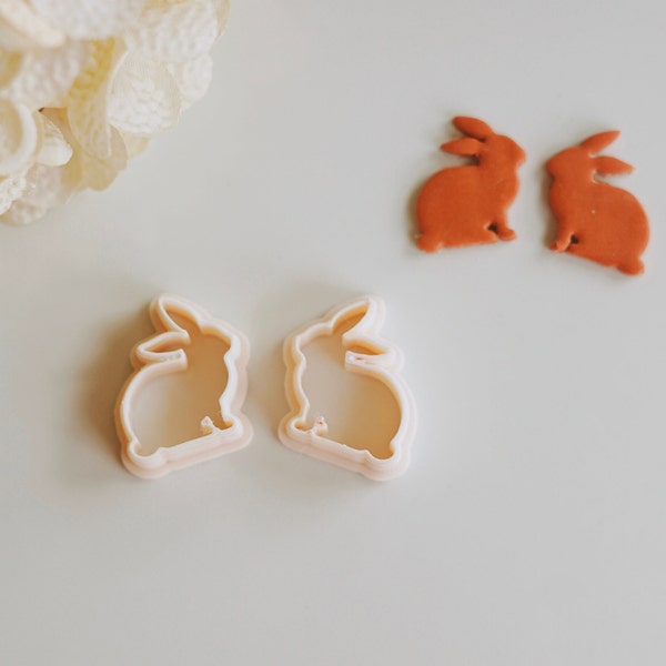 Easter Bunny Clay Cutter | Rabbit Clay Cutter | Spring Clay Cutter | Polymer Clay Earring Cutter