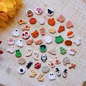MEGA Herbst 2024 Ausstecher Kollektion (50 Ausstecher)| Halloween Spooky Polymer Clay Ohrring Cutters | Stempel Herbst und Herbst | Herbstliche Ausstecher