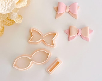 Cortadores de argila de polímero Coquette Bowtie 3D (3 peças) #3 | Conjunto de cortador de arco 3D | Ferramentas para joalheria | Confecção de brincos | Ferramentas de argila