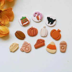 Herbst 2024 Dessert Cutter Kollektion (13 Ausstechformen)| Halloween Spooky Polymer Clay Ohrring Cutters | Herbst Herbst Ohrring Stempel