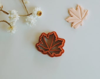 Maple Leaf Clay Cutter (Embossing) | Maple Leaf Clay Cutter | Unique Polymer Clay Cutter