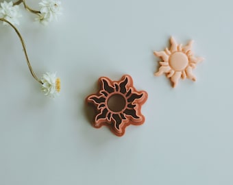 Tangle Sun Clay Cutter | Sun Clay Cutter - Summer Collection Polymer Clay Cutter