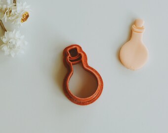 Potion Bottle Cup Clay Cutter | Potion Bottle Clay Earring Cutter (Embossing) | Halloween Clay Cutter | Fall (Autumn) Earring Cutters