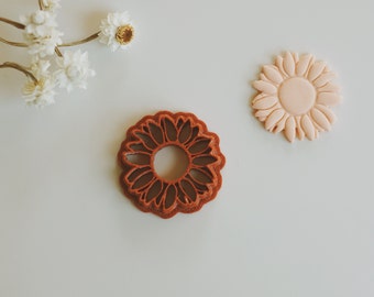 Organic Sunflower Floral Clay Cutter | Daisy Sunflower Floral Polymer Clay Cutter