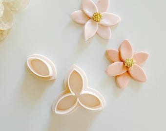 Petal Floral Cluster Micro Stamp #3 (2 Pieces) | Polymer Clay Earring Petal Cutters | Spring Summer Earrings | Spring Summer Cutters