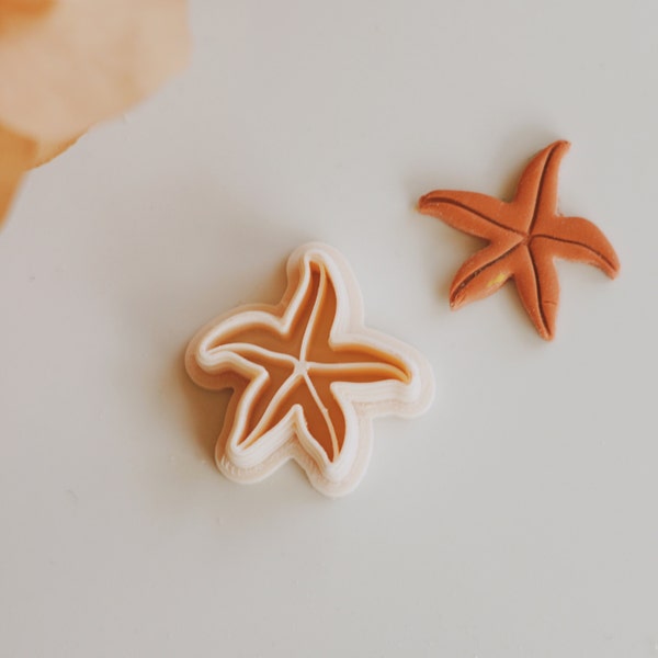 Starfish Clay Cutter | Starfish Summer Clay Cutter | Summer Clay Cutter | Stud Cutters | Polymer Clay Earring Cutter