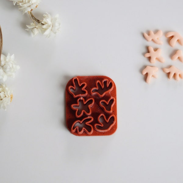 Coral Print Clay Cutter | Sea Life Coral Print Polymer Clay Cutter| Art Print Clay Cutter