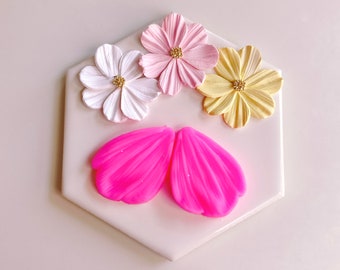 Petal Flower Silicone Molds| Jewelry Making Craft DIY Mold|Flower Floral Polymer Clay Molds