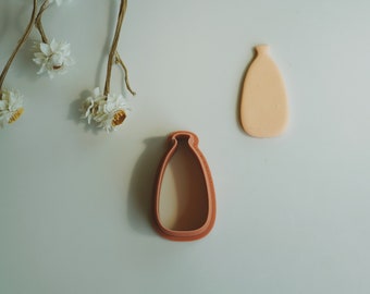 Tall Vase Clay Cutter - C | Unique Vase Polymer Clay Cutter Collection