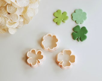 Four Leaf Clover Clay Cutter Set (3 Cutters) | Shamrock Cutter | Spring Clay Cutter | Polymer Clay Earring Cutter