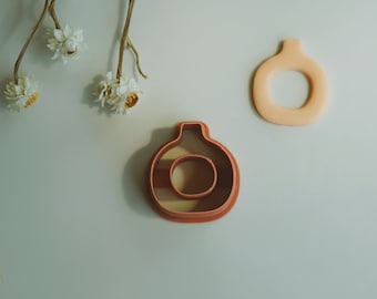 Round Donut Vase Clay Cutter - D | Unique Vase Polymer Clay Cutter Collection