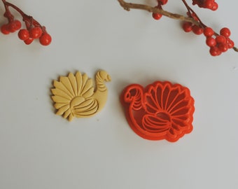 Turkey Polymer Clay Cutter| Thanksgiving Christmas  Earring Clay Cutter | Fall- Winter Holiday Earring Cutters
