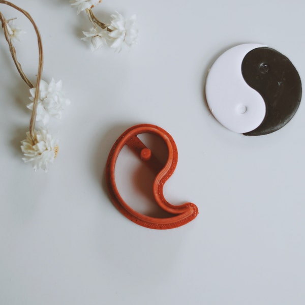 Yin Yang Clay Cutter | Halloween Polymer Clay Cutter | Fall (Autumn) Earring Cutters