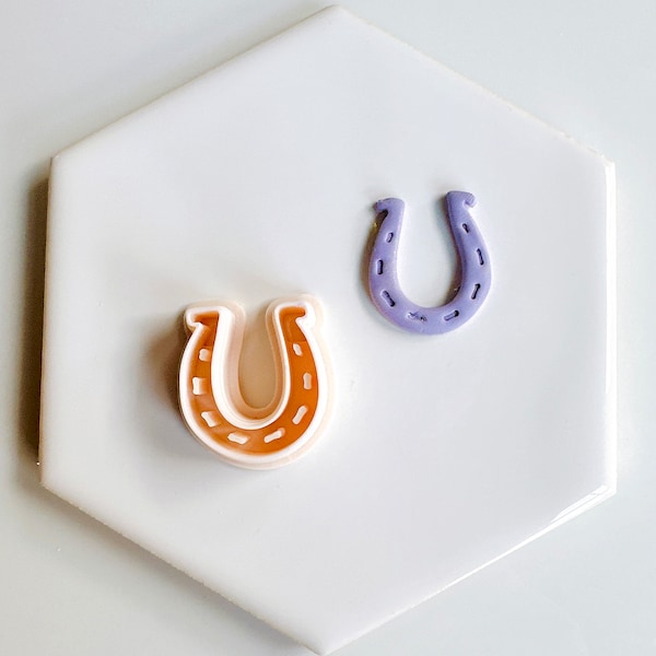 Horseshoe Embossed Clay Cutter | Western Collection Polymer Clay Cutter